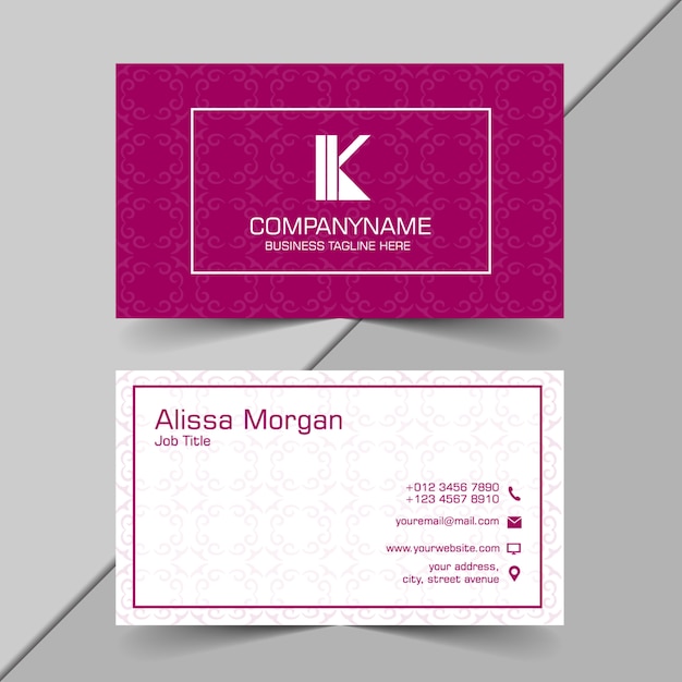 Vector business card