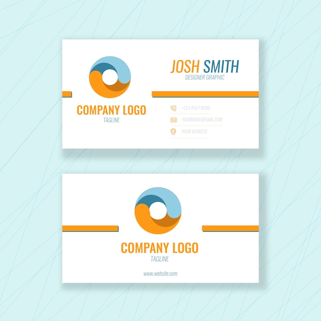 Vector business card