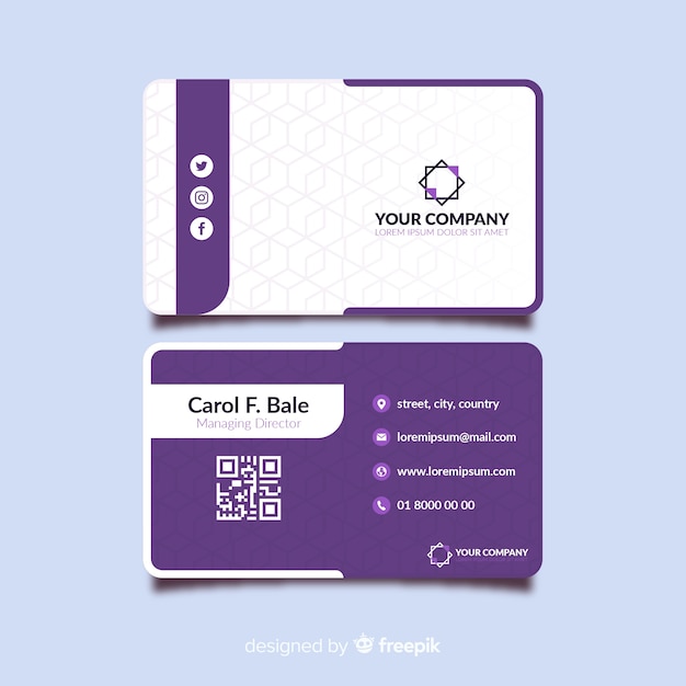 Vector business card