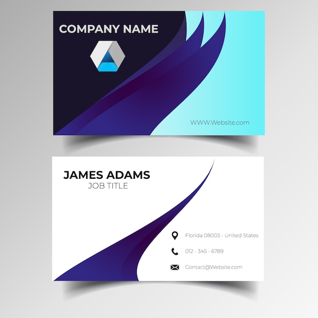 Vector business card