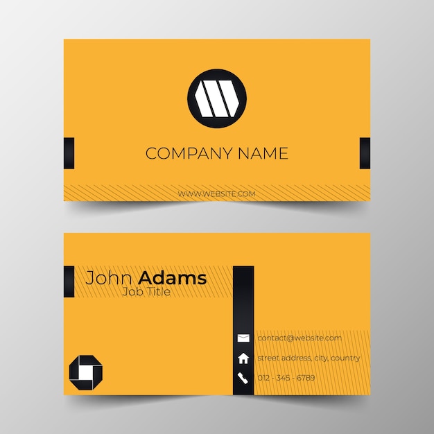 Vector business card