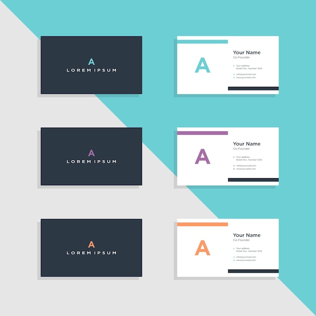 Vector business card