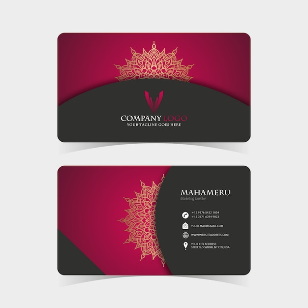 Vector business card