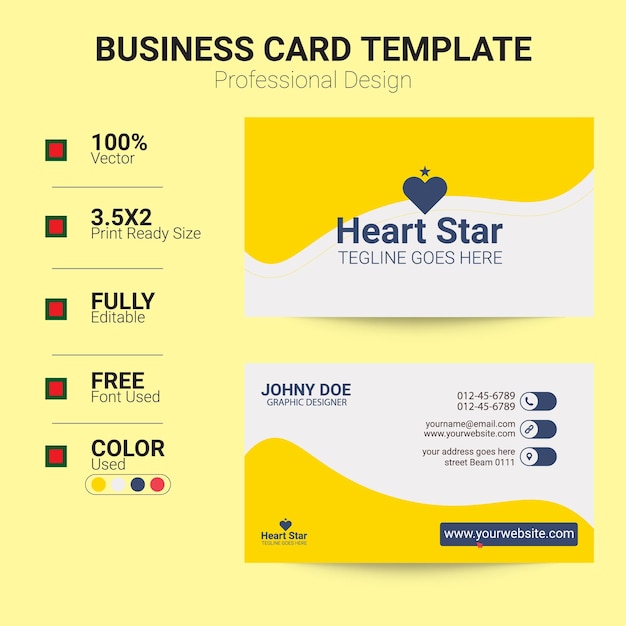 Vector business card