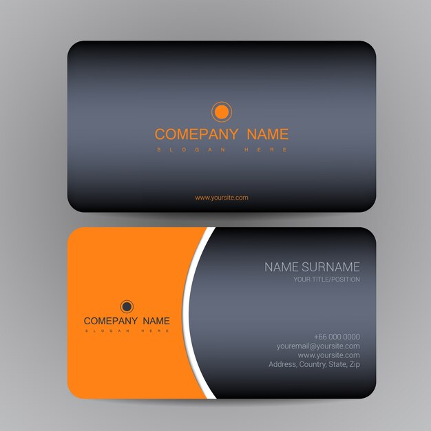 Vector business card