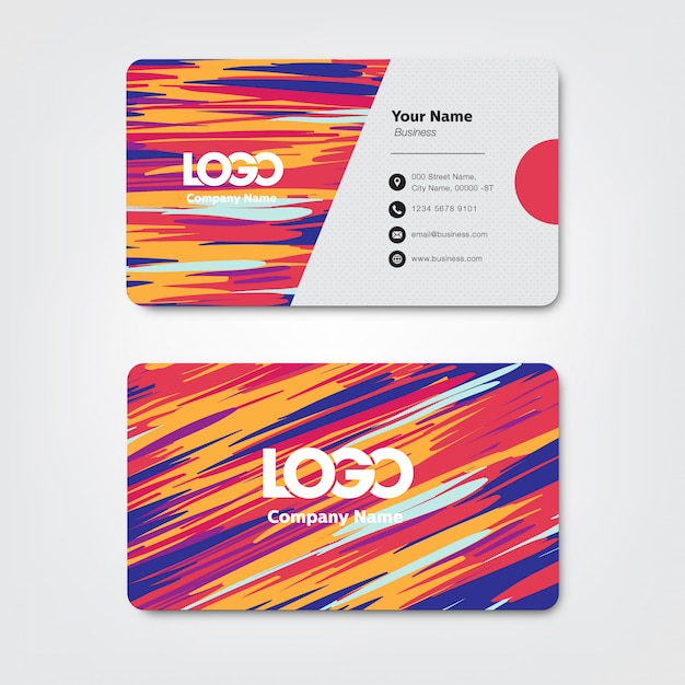 Vector business card