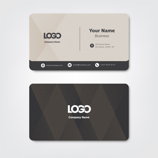 Vector business card