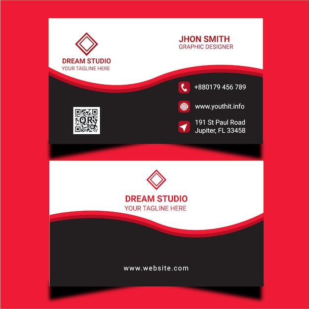 Vector business card