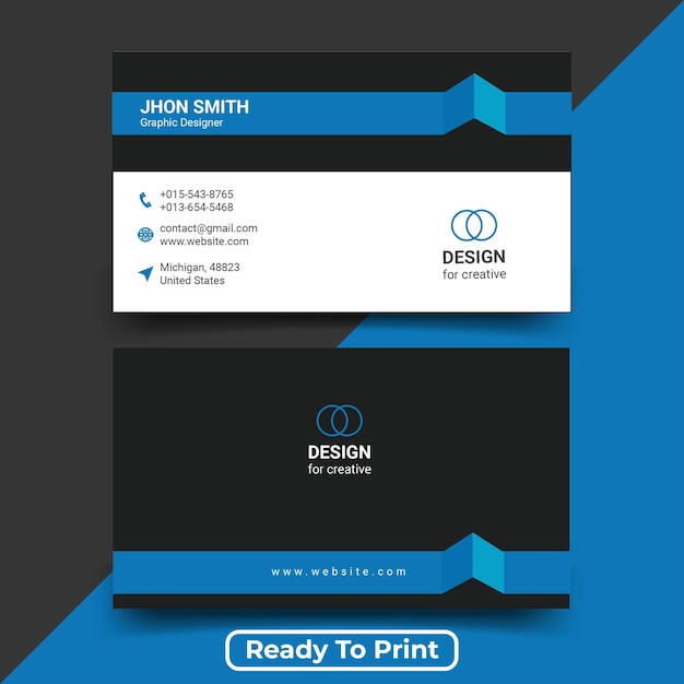 Vector business card