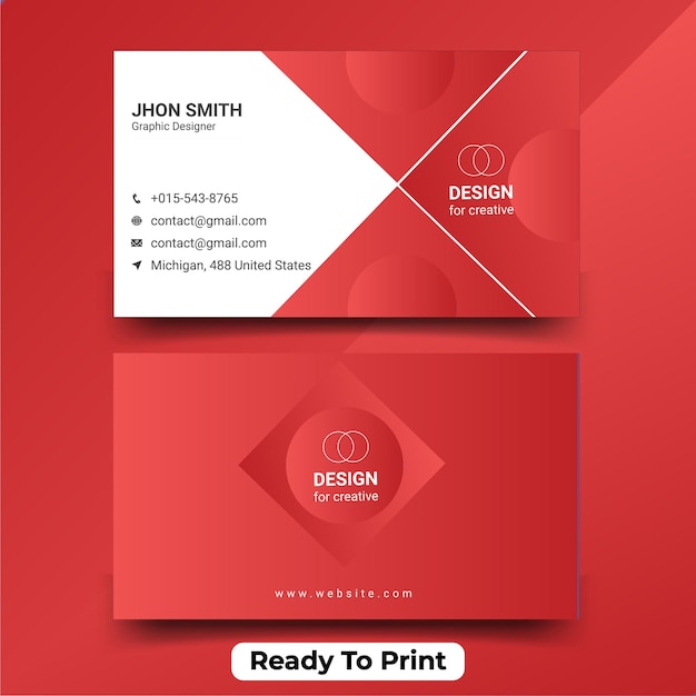 Vector business card