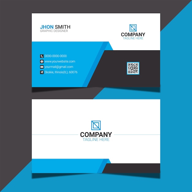 Vector business card