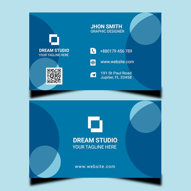 Vector business card