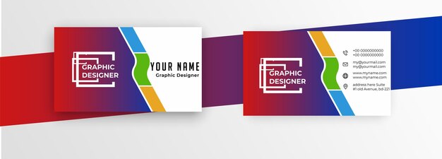 Vector business card