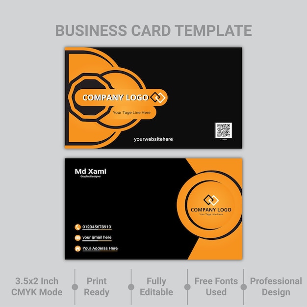 Vector business card