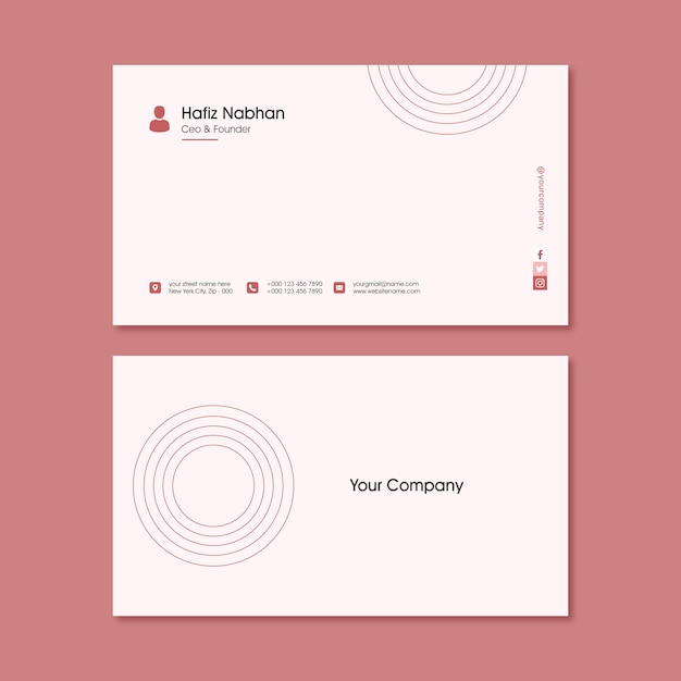 Vector business card