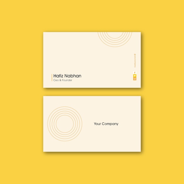 Vector business card