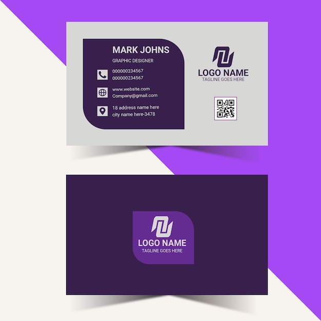 Vector business card