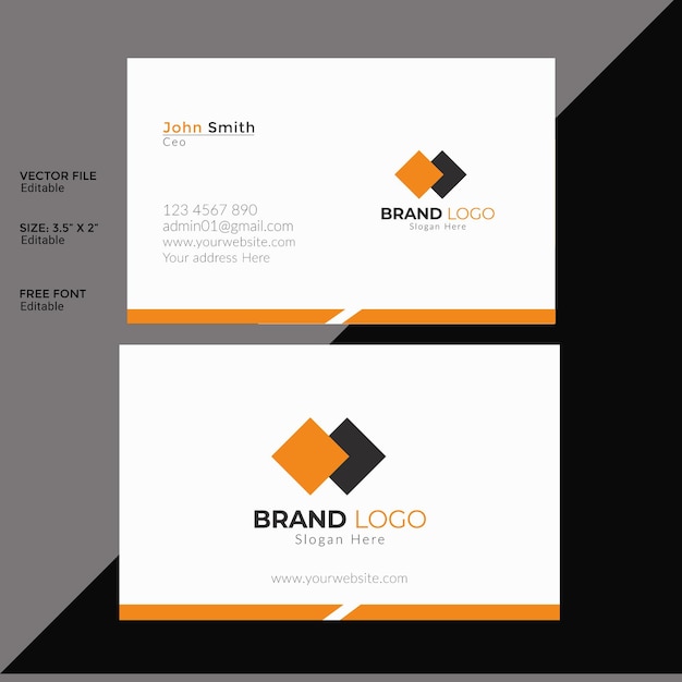 Vector business card