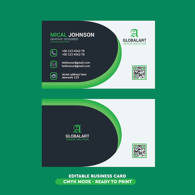 Vector business card