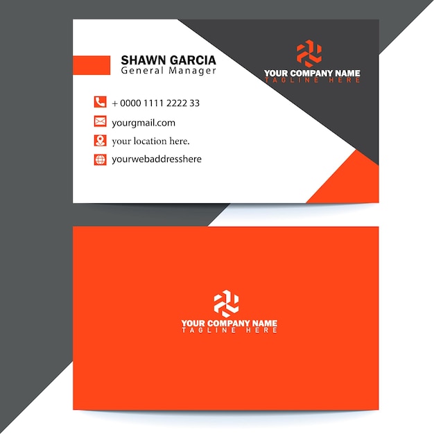 Vector business card