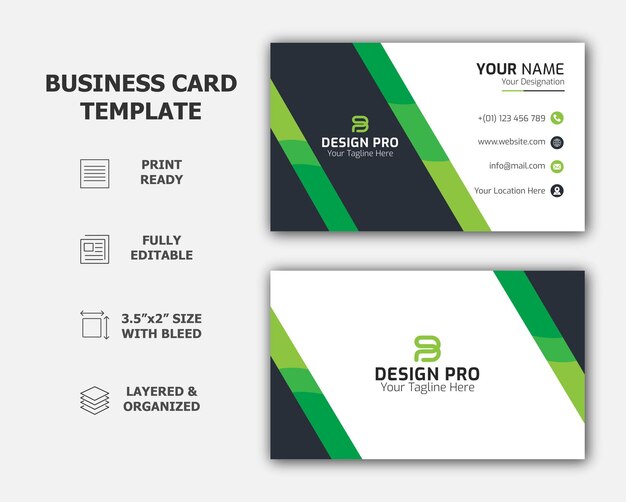 Vector business card