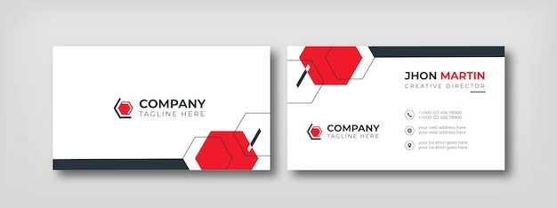 Vector business cards design clean modern creative style templates