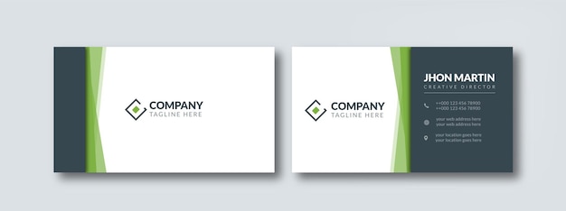 Vector business cards design clean modern minimal creative style templates