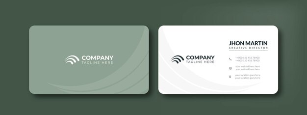 Vector business cards design clean modern minimal style  templates