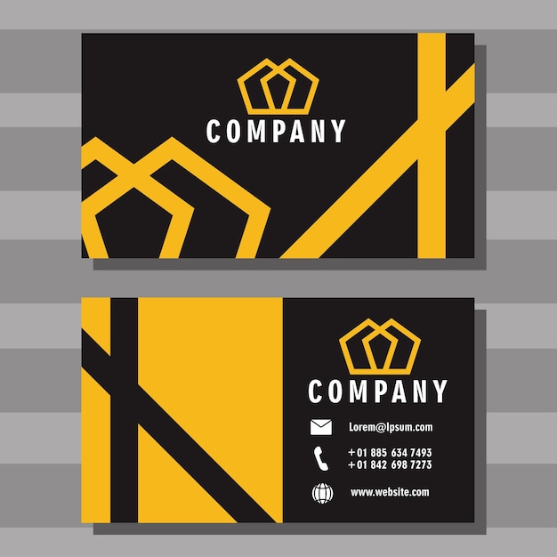 Business cards template set