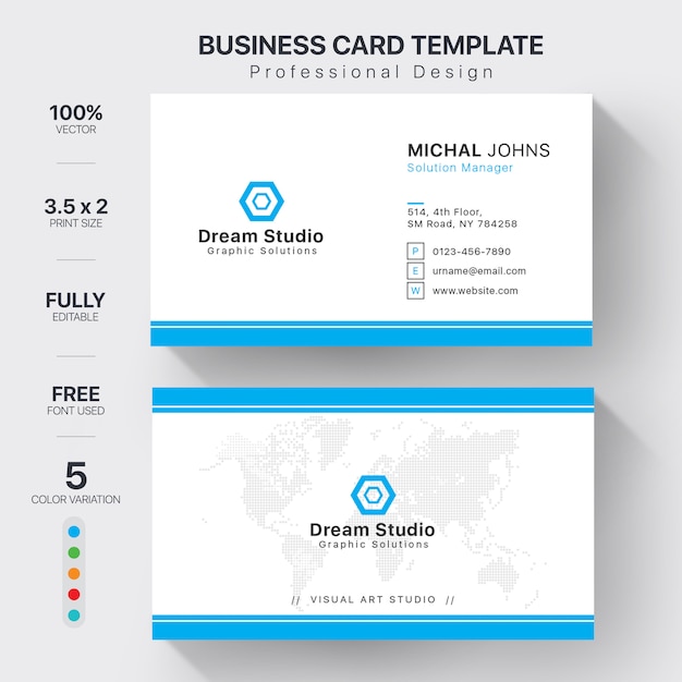 Vector business cards templates