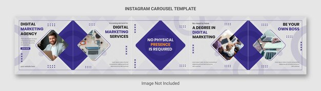 ベクトル ソーシャル メディア投稿用のビジネス カルーセル テンプレート。