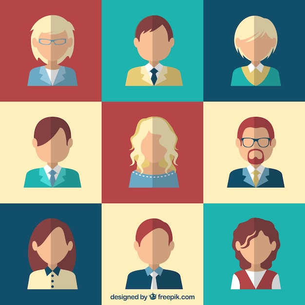 Vector business characters pack