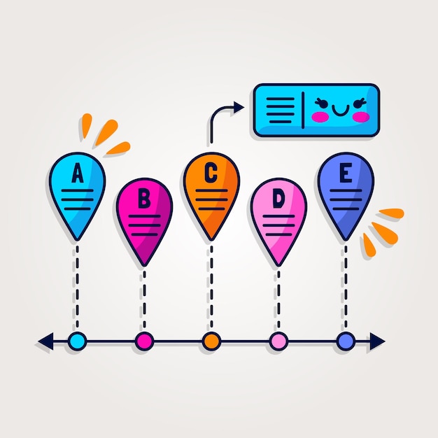 Vector business chart design assets