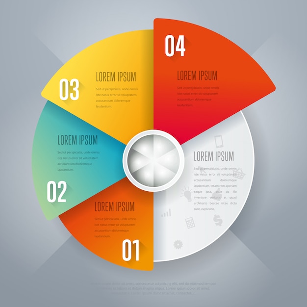 Business circle infographics