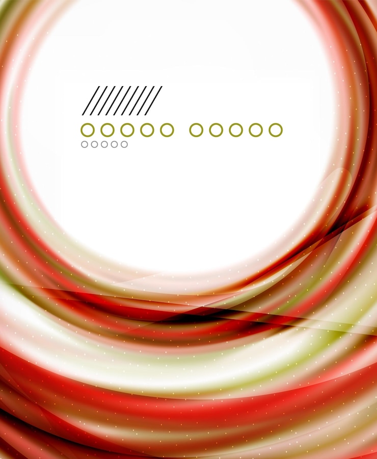 Vector business color swirl minimal design template