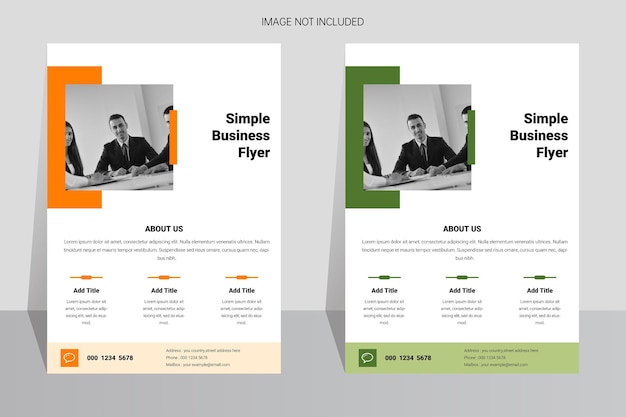 Business company A4 flyer template