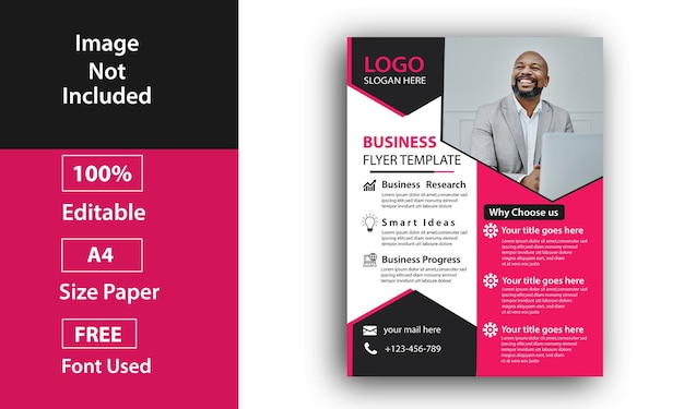 Business company flyer template