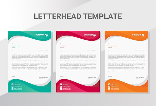 Business company letterhead template