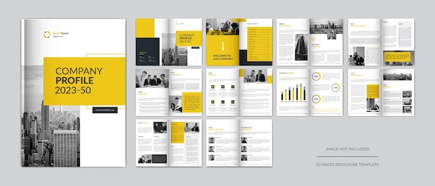 Business Company profile or brochure template design