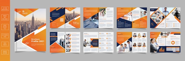 Business company profile brochure template