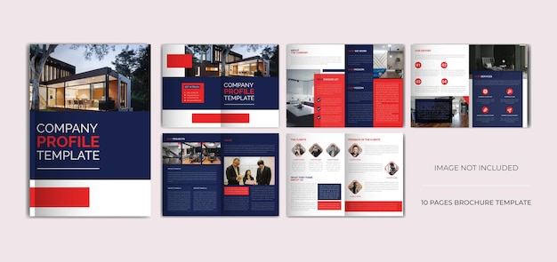 Business company profile template design