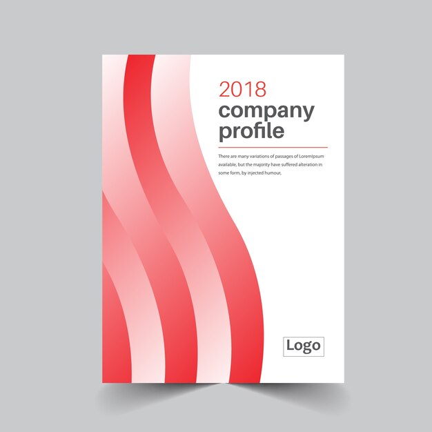 Vettore brochure del prpfile business company