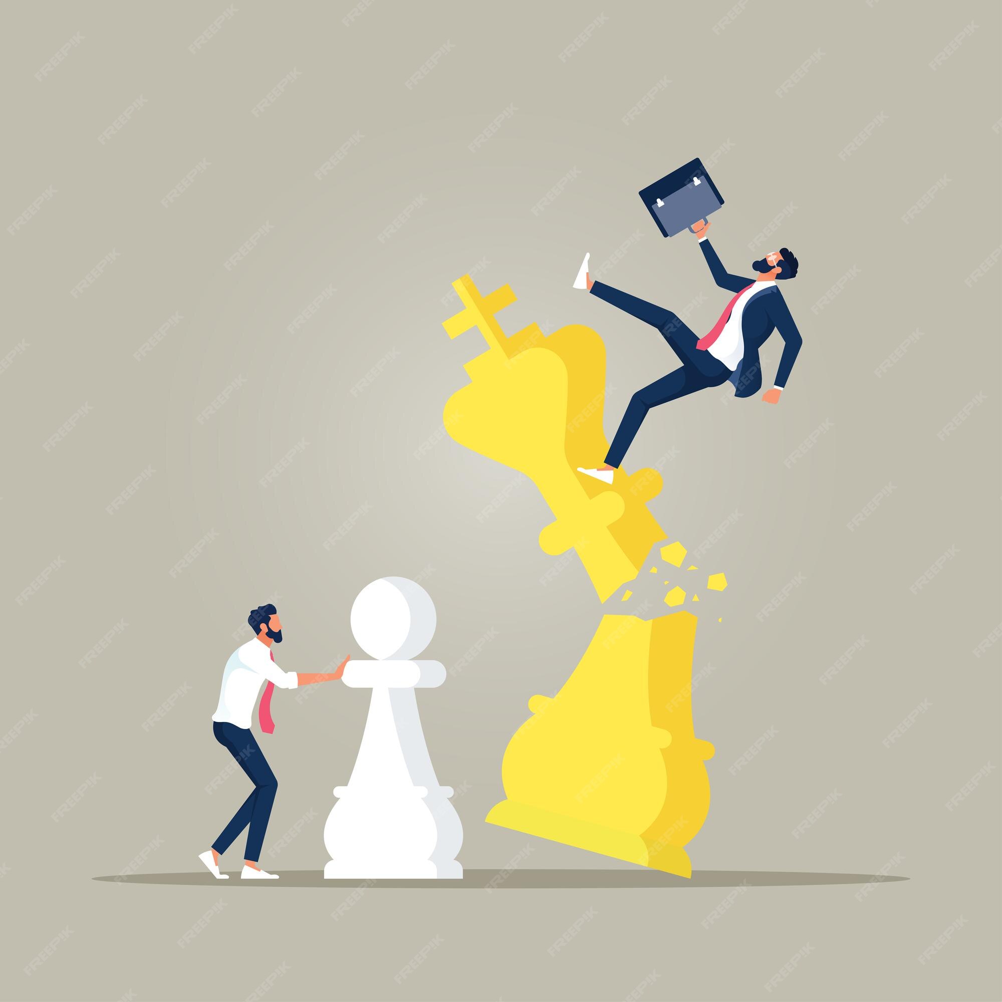 strategic planning concept, tactics or strategy to win business  competition, analysis or challenge to achieve targets, decisions based on  information, businessman hand over strategic chess king. 29135301 Vector  Art at Vecteezy