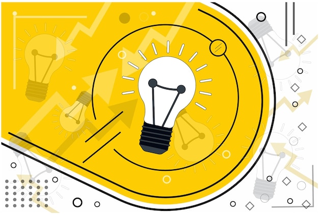 비즈니스 개념 창의적 과정 터 일러스트레이션 창의적 아이디어 알림 스타트업 브레인스토