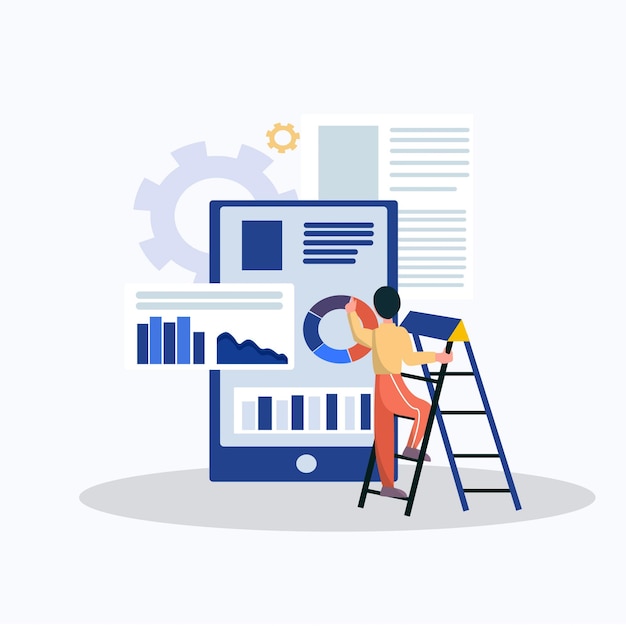 business concept flat design illustration