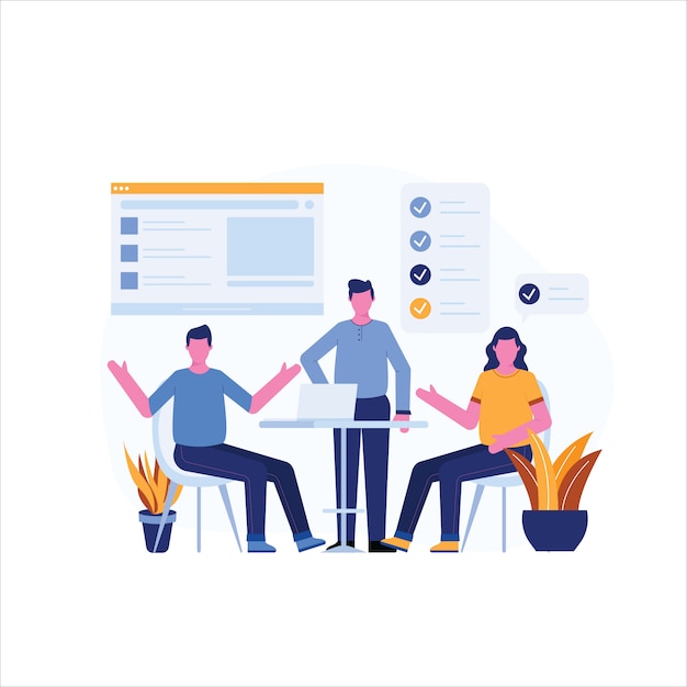 Business concept illustratie