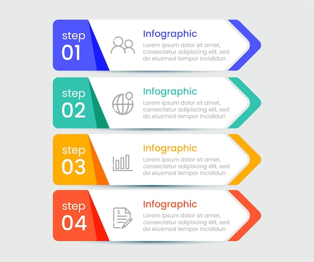 Business concept infographic sjabloonontwerp