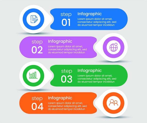 비즈니스 개념 infographic 템플릿 디자인