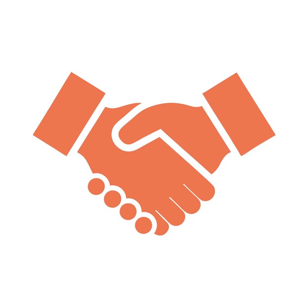 Business Concept met Business Deal Handshake Vector Style Illustratieontwerp