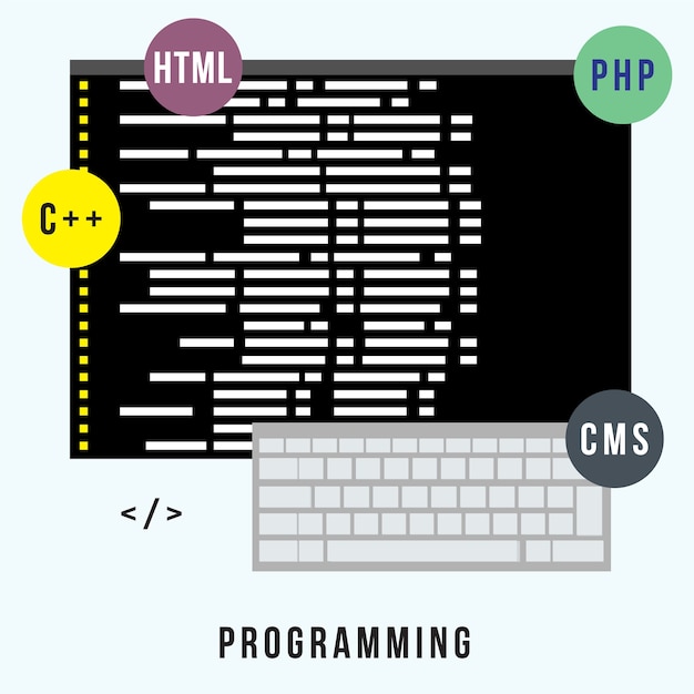 Vector business concept programming